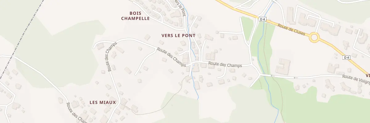 Plan du 238 Rte de Vers le Pont à Morillon