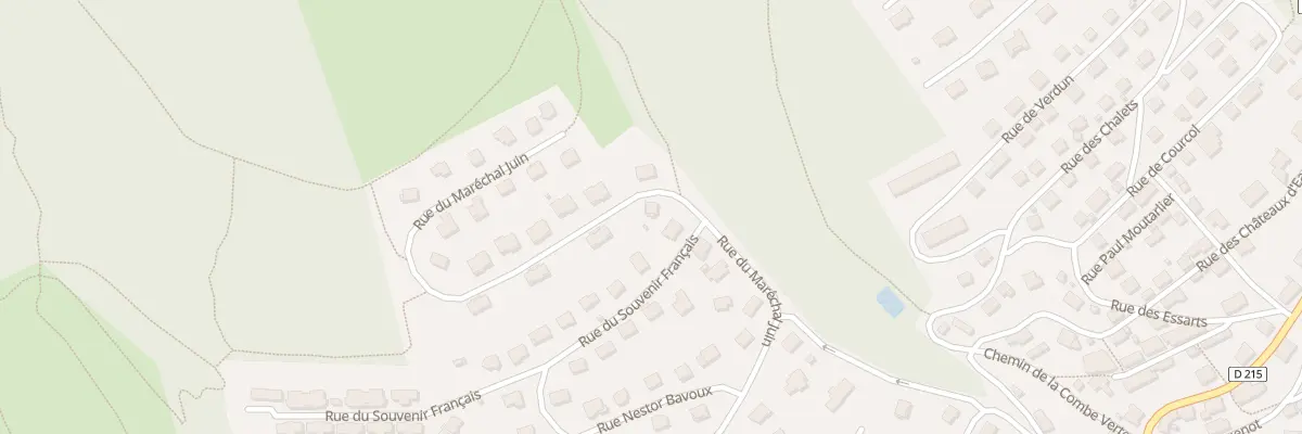 Plan du 25 Rue Marechal Juin à Villers-le-Lac