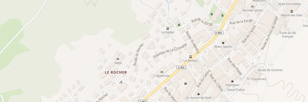 Plan du 71 Rte du Rocher aux Gets