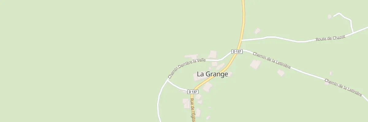 Plan du 5 Chem Derriere la Velle à La Grange