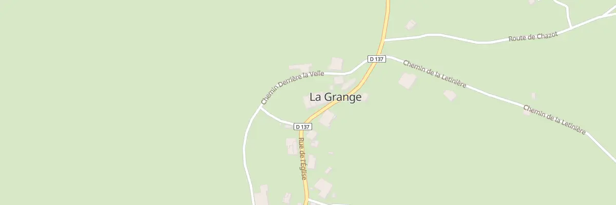 Plan du 9 Rue de l’Eglise à La Grange