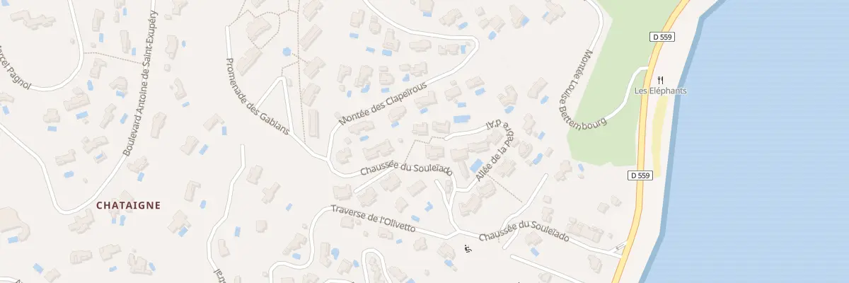 Plan du 9001 Les Coteaux de la Nartelle à Sainte-Maxime