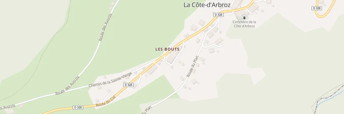 Plan du 58 Rte des Bouts à La Côte-d’Arbroz