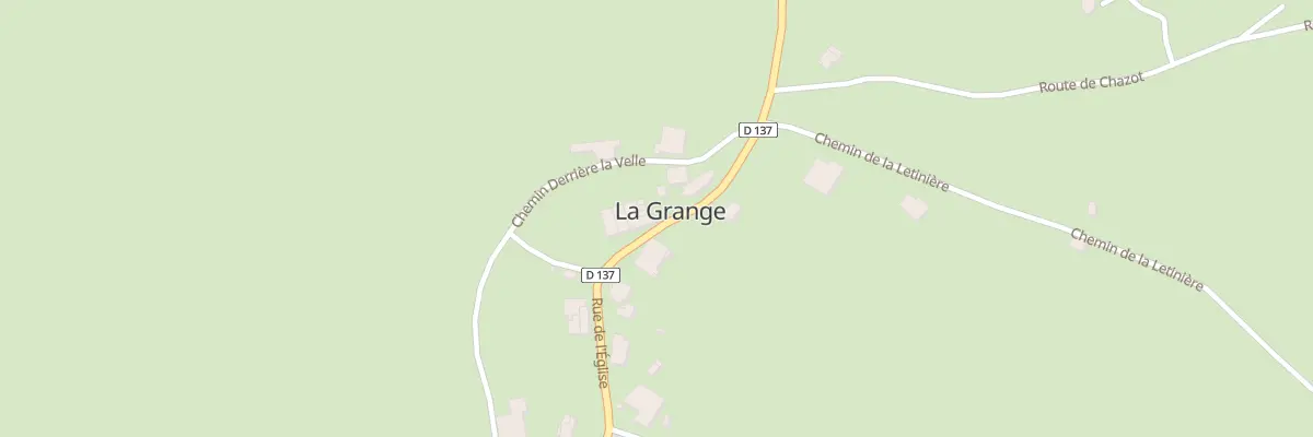 Plan du 13 Rue de l’Eglise à La Grange