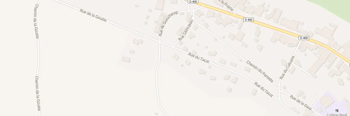 Plan du 2 Rue du Tacot à Bénaménil