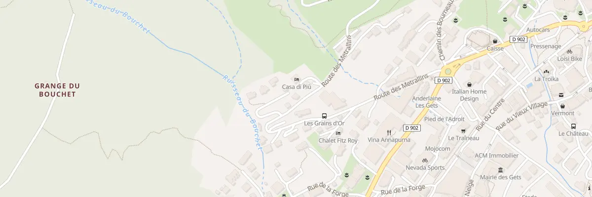 Plan du 399 Rte des Metrallins aux Gets
