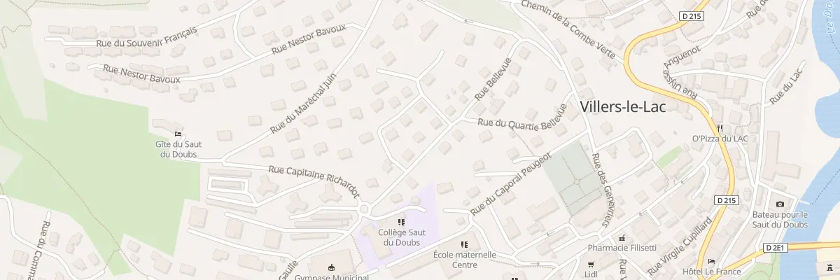 Plan du 14 Rue Bellevue à Villers-le-Lac