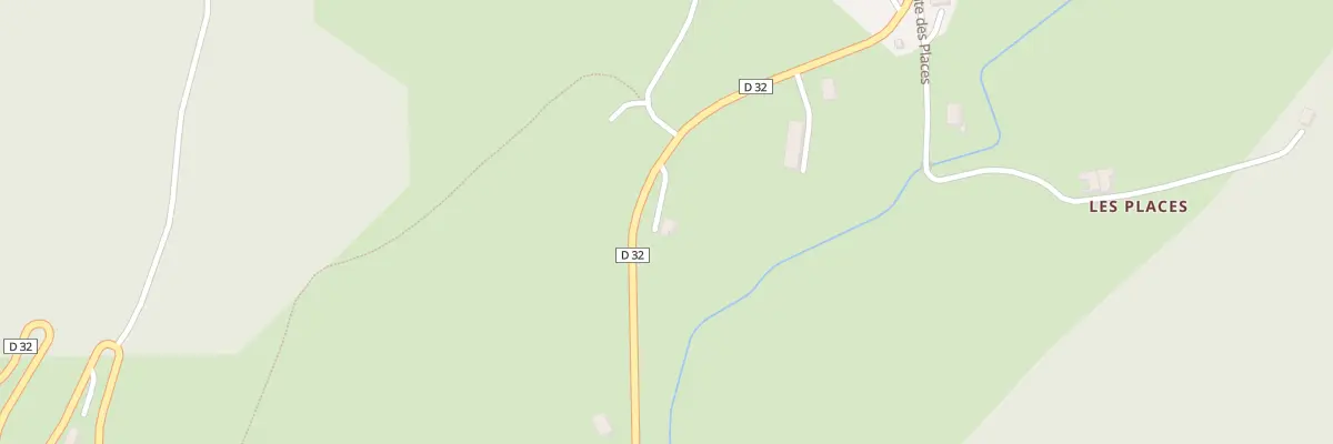 Plan du 1015 Rte du Col du Corbier à Bonnevaux