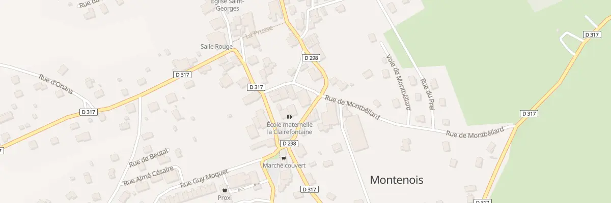 Plan du 8 Rue du Piesson à Montenois