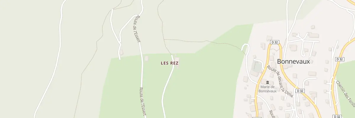 Plan du 334 Rte des Rez à Bonnevaux