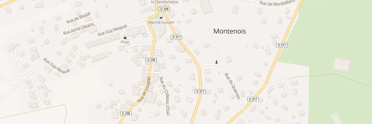 Plan du 8 Rue de Ste Marie à Montenois