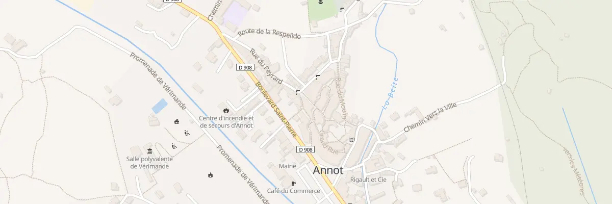 Plan de la Rue Notre Dame à Annot
