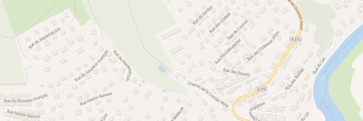 Plan du 1 Rue des Chalets à Villers-le-Lac