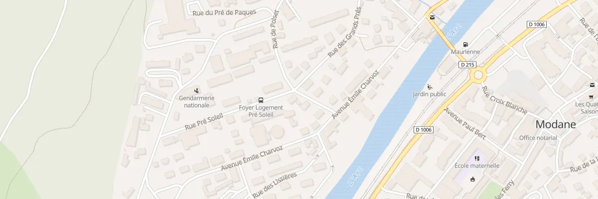 Plan du 6 Rue Gal Pellegrin à Modane