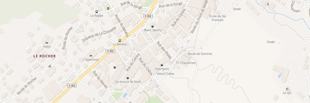 Plan du 541 Rue du centre aux Gets