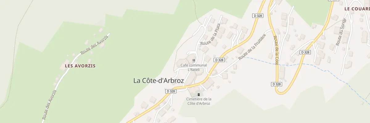 Plan du 61 Rte du Contat à La Côte-d’Arbroz