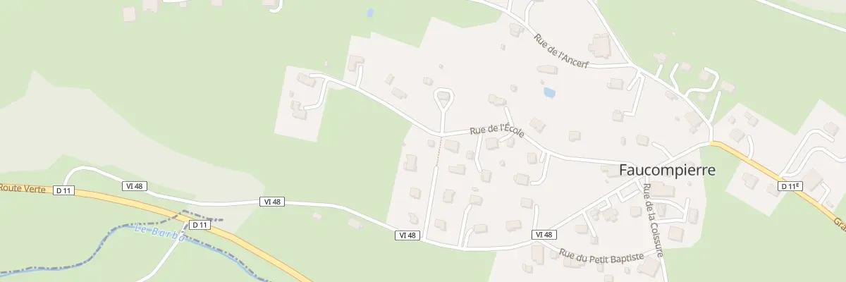 Plan du 92 Imp de la Lobe à Faucompierre