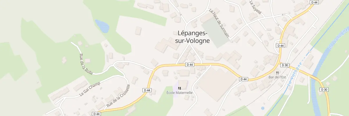 Plan du 1B Rue de la Ferronnerie à Lépanges-sur-Vologne