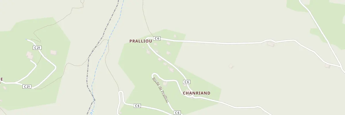 Plan du 1810 Rte de Praillou à Verchaix