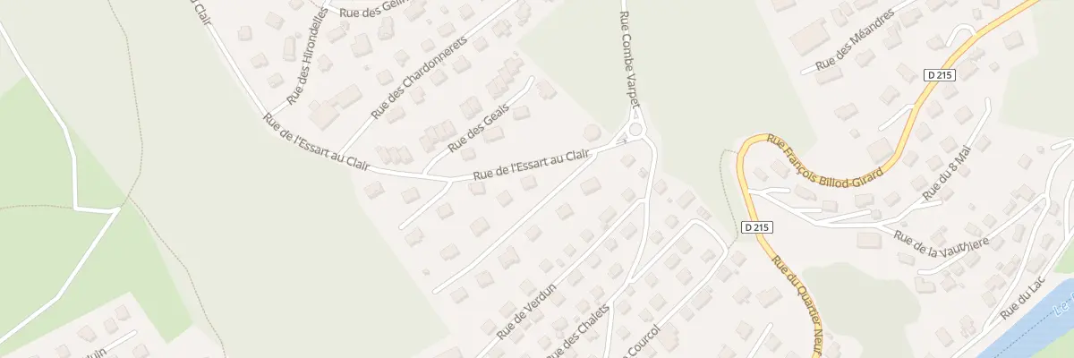 Plan du 1 Rue de l’Essart au Clair à Villers-le-Lac