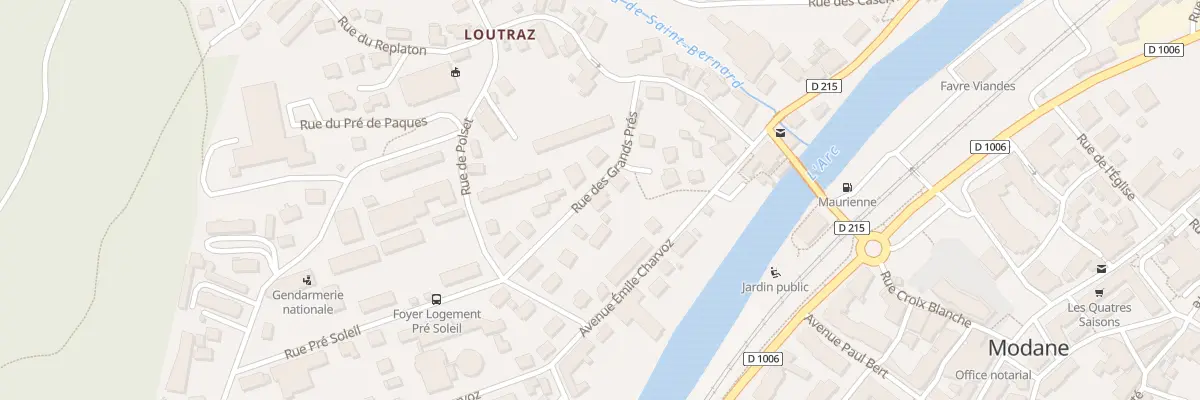 Plan du 7 Rue des grands prés à Modane
