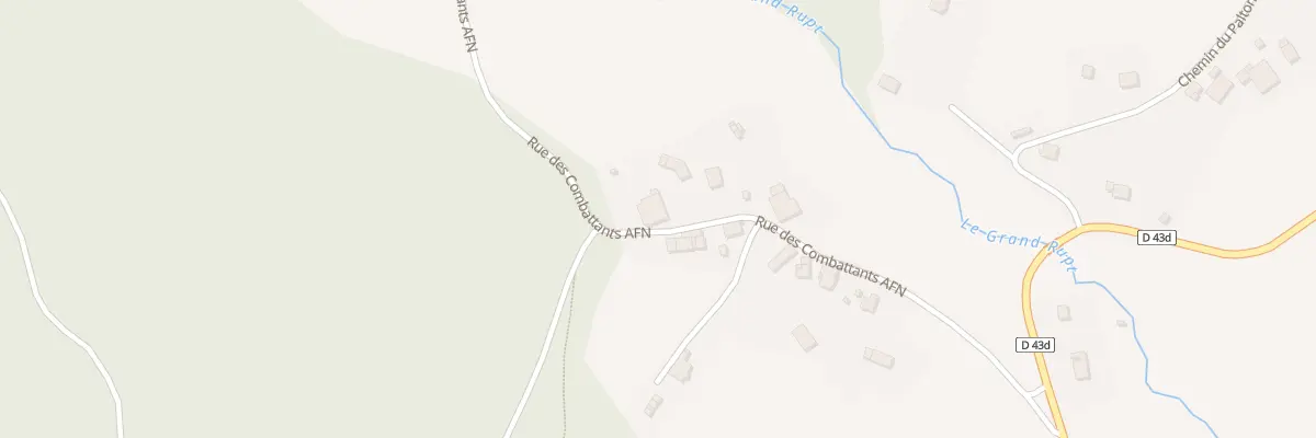 Plan du 8 Rue des Combattants d’Afn à Cleurie