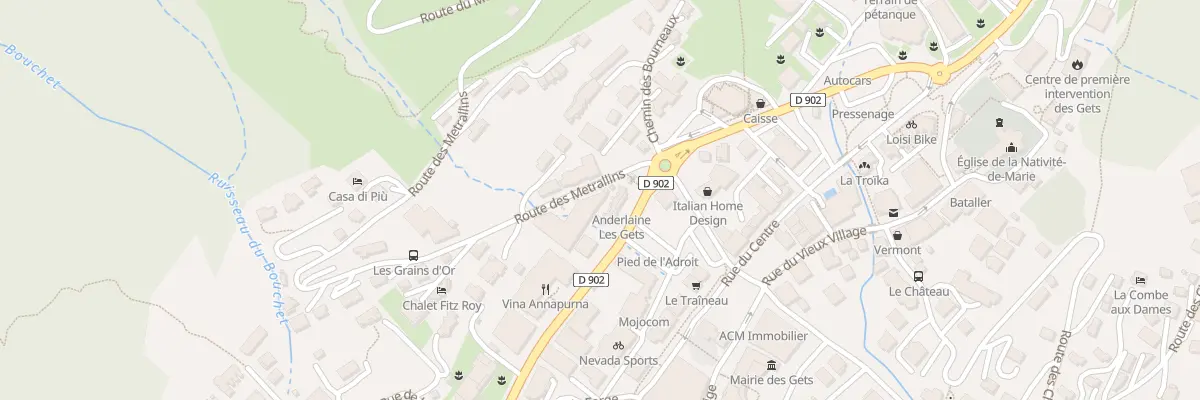 Plan du 35 Rte des Metrallins aux Gets