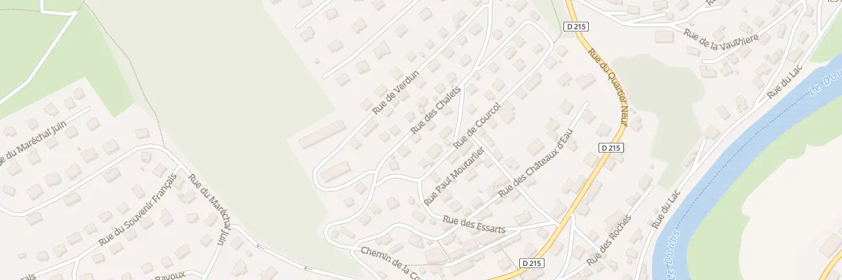 Plan du 8 Rue des Chalets à Villers-le-Lac