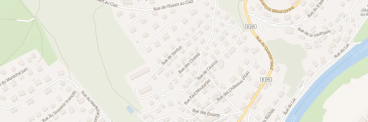 Plan du 13 Rue des Chalets à Villers-le-Lac