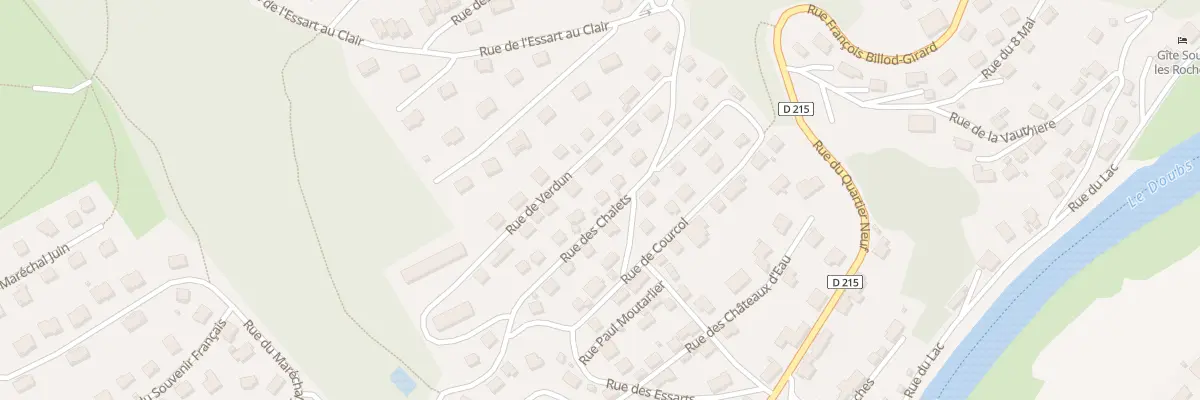 Plan du 15 Rue des Chalets à Villers-le-Lac