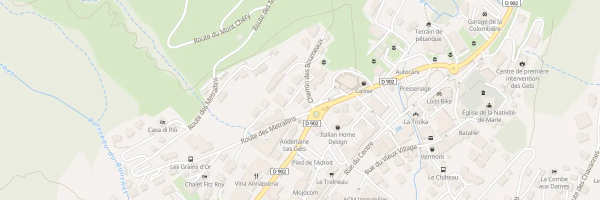 Plan du 23 Che des Bourneaux aux Gets