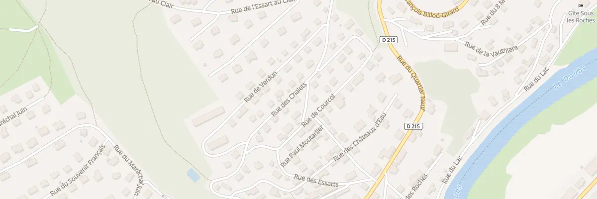 Plan du 12 Rue des Chalets à Villers-le-Lac