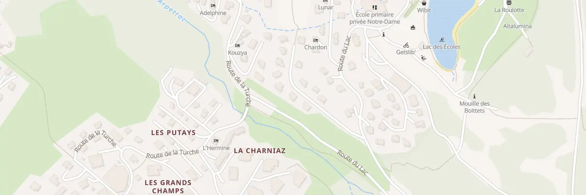 Plan du 472 Rte du Lac aux Gets