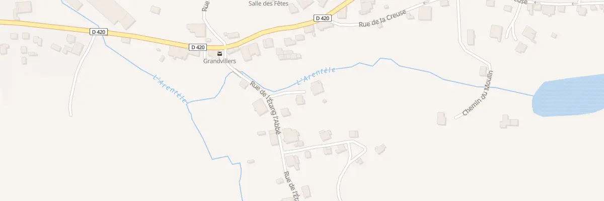 Plan du 7 L’Etang l’Abbe à Grandvillers