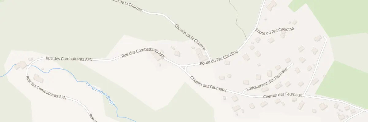 Plan du 14 Rue des Combattants d’Afn à Cleurie