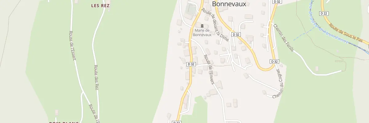 Plan du 100 Rte du Col du Corbier à Bonnevaux