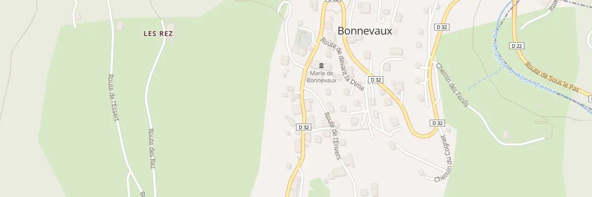 Plan du 50 Rte du Col du Corbier à Bonnevaux