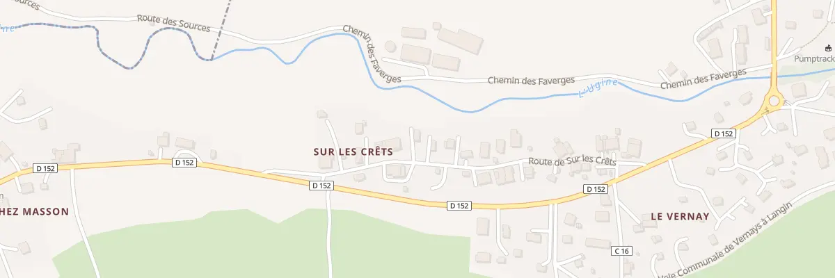 Plan du 151 Rte de Sur les Crêts à Bernex