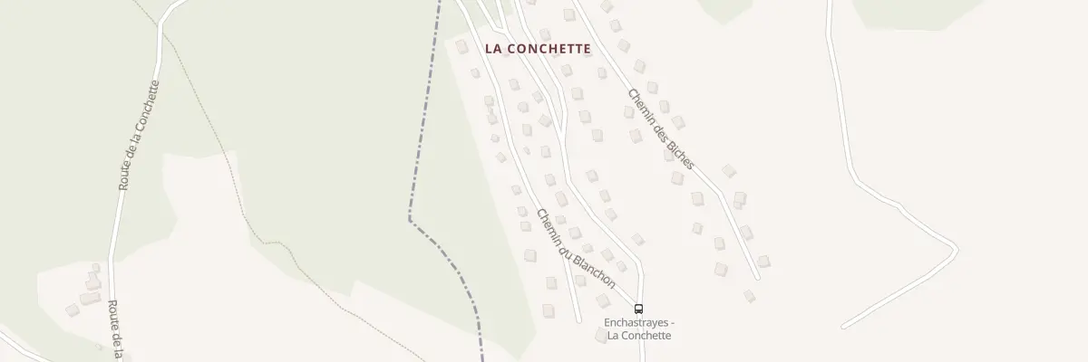 Plan du 2001 Rte de la Conchette à Enchastrayes