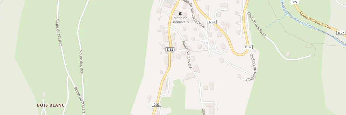 Plan du 6 Che de Cressenets à Bonnevaux