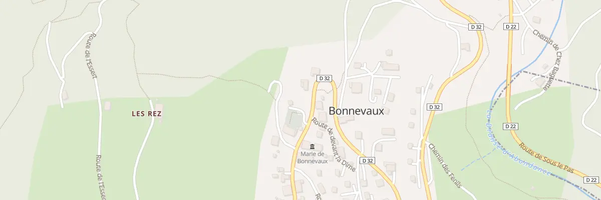 Plan du 77 Rte de la Solitude à Bonnevaux