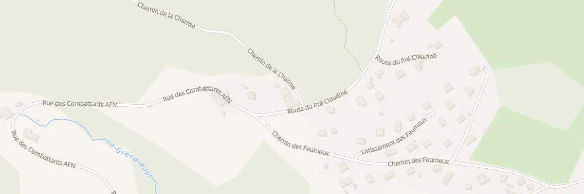 Plan du 1 Rte du Pré Claudiné à Cleurie