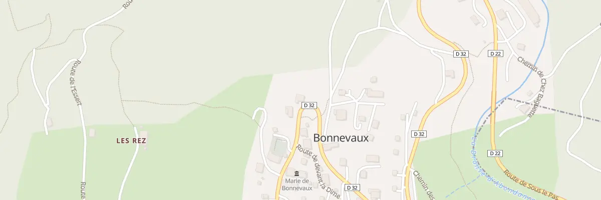 Plan du 125 Rte de la Solitude à Bonnevaux