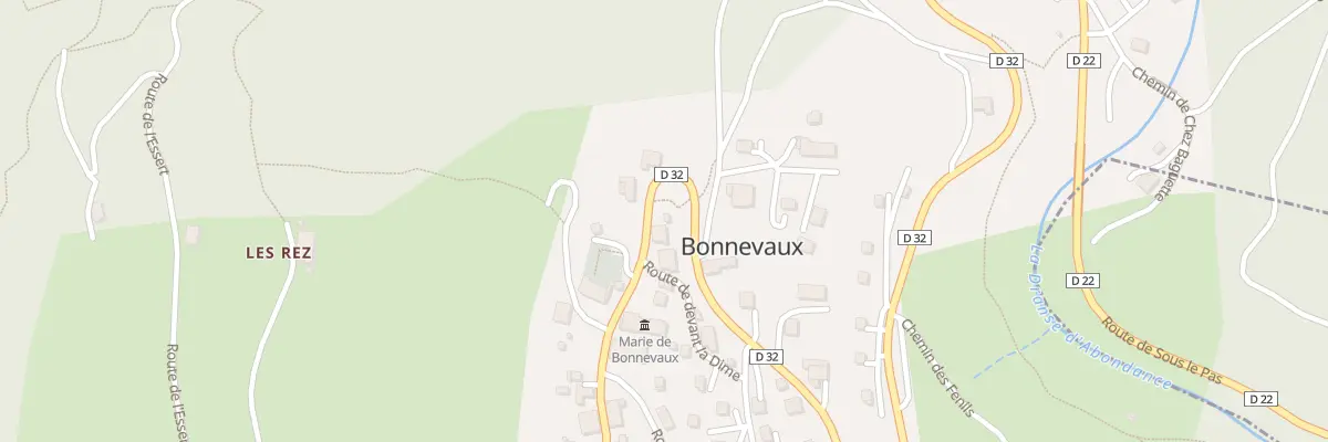 Plan du 90 Rte de la Solitude à Bonnevaux