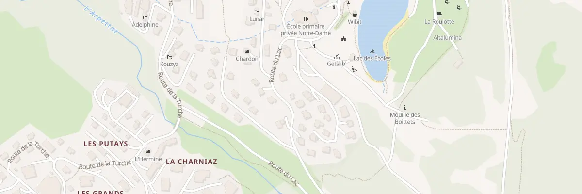 Plan du 542 Rte du Lac aux Gets