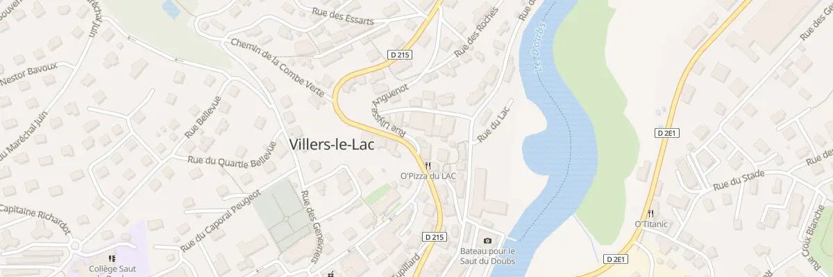 Plan du 2 Rue Ulysse Anguenot à Villers-le-Lac