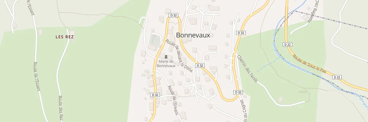 Plan du 95 Rte de Devant la Dîme à Bonnevaux