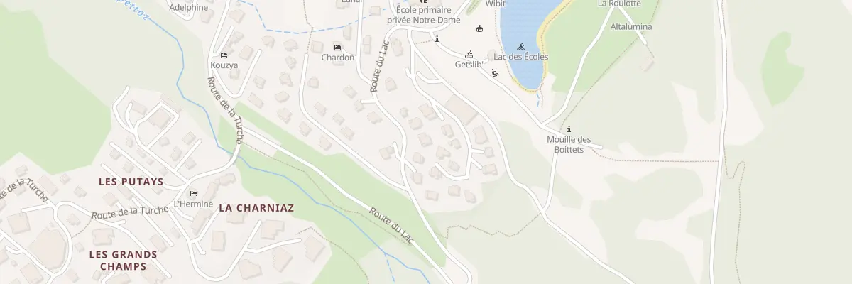 Plan du 515 Rte du Lac aux Gets