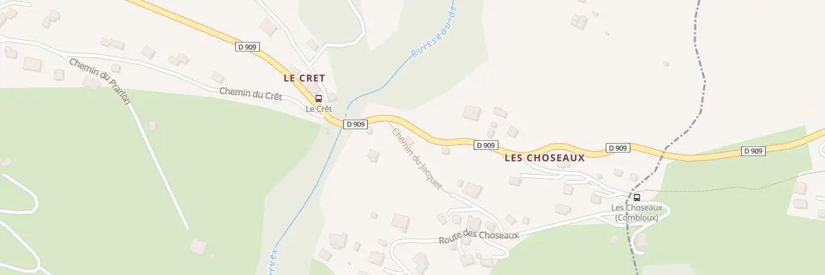 Plan du 160 Che du Jacquet à Combloux