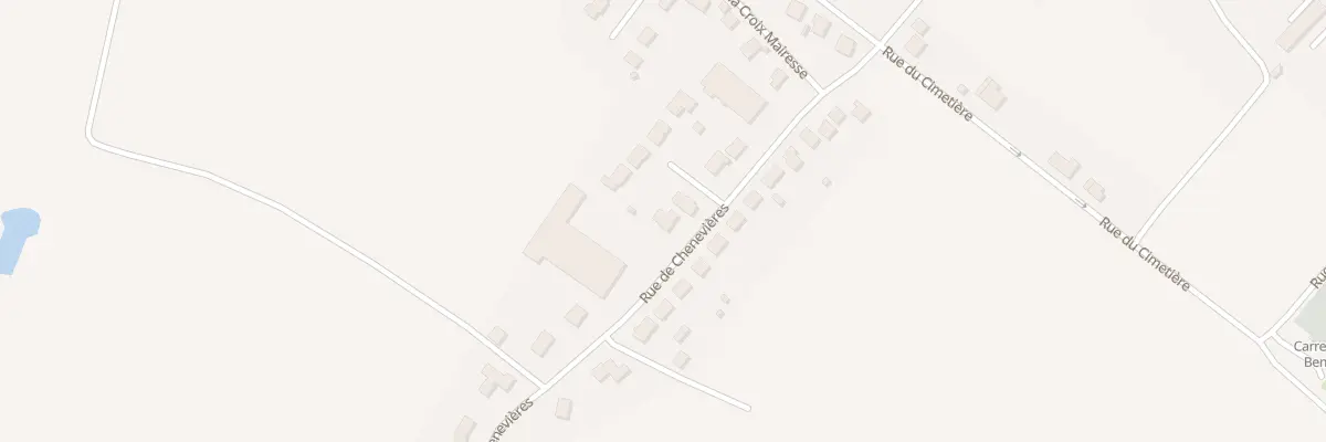 Plan du 20 Rue de Chenevières à Bénaménil